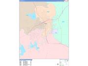 San Angelo Wall Map Color Cast Style 2022